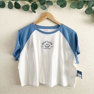 Arizona Women Round Neck Short Sleeve Crop
Top Juniors Size XxL